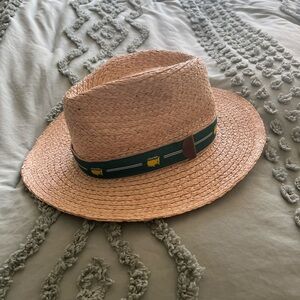 Masters Women’s Tan Straw Hat with Green Logo Band